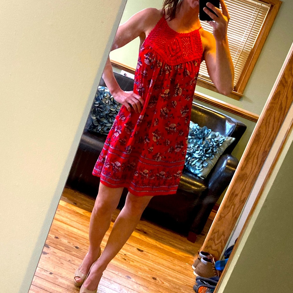 Crochet top dress
